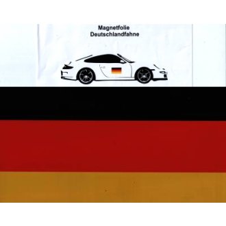 Magnetfolie Deutschlandfahne fürs Auto 28*21cm