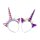 Einhorn-Haarreifen 2-fach im Beutel 15CM HORN