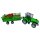 Traktor mit Anhänger Polyhaube 54x14x16