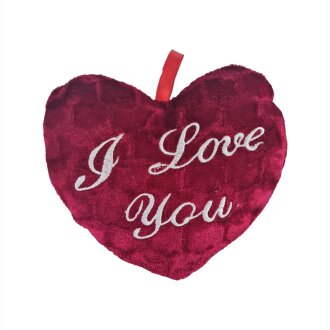 Herz rot  bordeaux I Love you  18cm