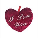 Herz rot  bordeaux I Love you  18cm